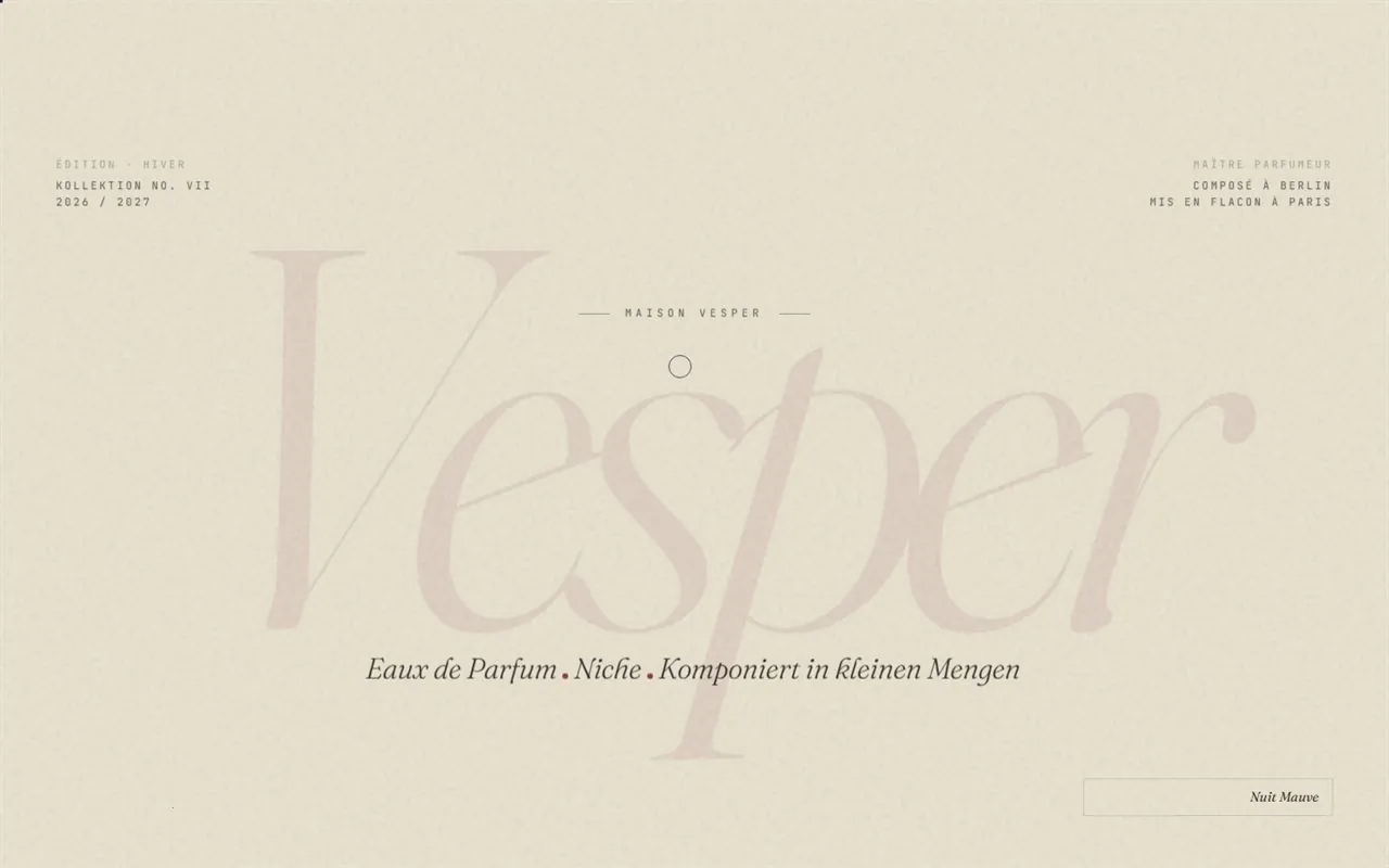Maison Vesper Demo